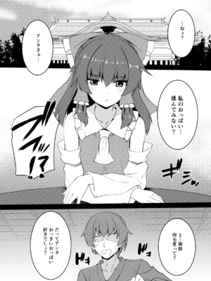(例大祭23) [有言実行 (ゴンざぶろー)] ちっぱい霊夢は大きくしたい (東方Project)_0004