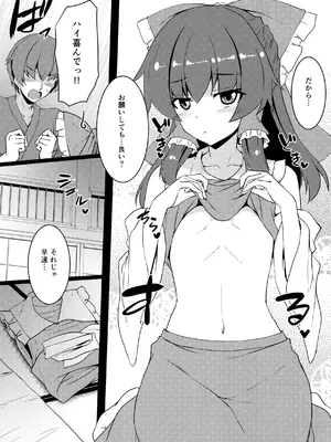 (例大祭23) [有言実行 (ゴンざぶろー)] ちっぱい霊夢は大きくしたい (東方Project)_0006