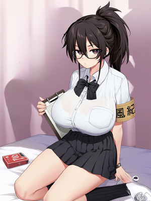[TRY&amp;方言二人社会 (TRY方言)]新しい風紀委員長が巨乳すぎる件 Ⅰ-Ⅲ(含眼鏡無し)+憧れの生徒会長が巨乳すぎる件 Ⅰ-Ⅱ&生徒会の女子たちが巨乳すぎる件 [中国語][無修正][DL版] [彩漫社上色组]_001