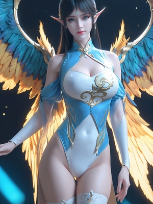 [AI Generated]斗破苍穹 凤清儿 荤素图_002