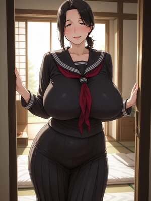 [みるふあい] むちむち妻さん（39）とセーラー服 [AI Generated]_011