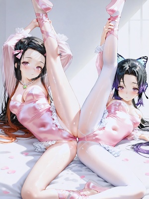 [lc13] Kamado Nezuko&Kochou Shinobu 鬼滅の刃 竈門禰豆子&胡蝶しのぶ.323P [AI Generated]_006