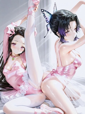 [lc13] Kamado Nezuko&Kochou Shinobu 鬼滅の刃 竈門禰豆子&胡蝶しのぶ.323P [AI Generated]_009