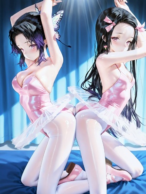 [lc13] Kamado Nezuko&Kochou Shinobu 鬼滅の刃 竈門禰豆子&胡蝶しのぶ.323P [AI Generated]_012