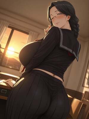 [みるふあい] 黒髪妻さんとの放課後_005