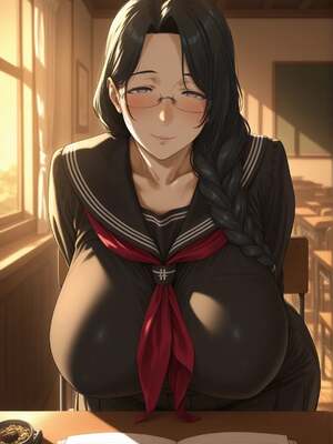 [みるふあい] 黒髪妻さんとの放課後_021