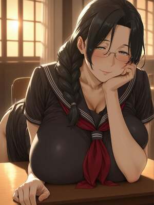 [みるふあい] 黒髪妻さんとの放課後_025
