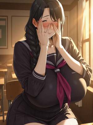 [みるふあい] 黒髪妻さんとの放課後_033