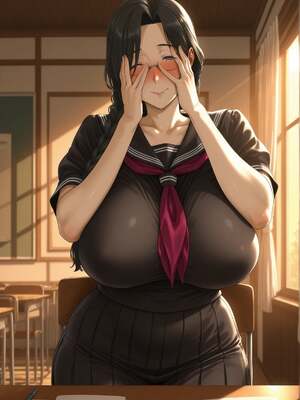 [みるふあい] 黒髪妻さんとの放課後_034