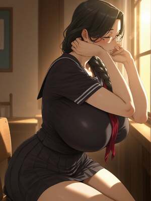 [みるふあい] 黒髪妻さんとの放課後_036