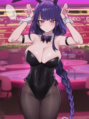 [kkoi] Raiden Shogun Bunny (AI Generated)_Raiden_bunnygirl_1_01