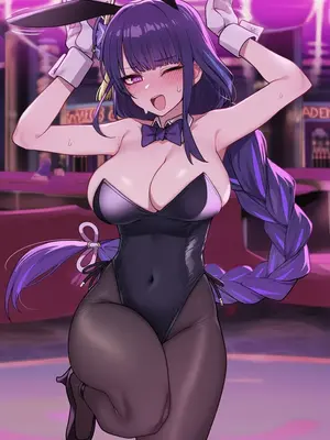[kkoi] Raiden Shogun Bunny (AI Generated)