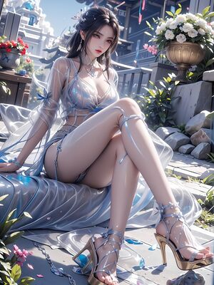 [AI Generated] 诛仙 陆雪琪 封神古风薄纱_011