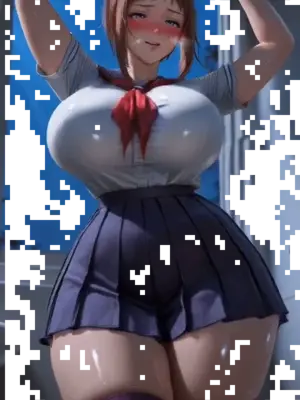 [ul7990] Ui Wakana gif [AI Generated]_001