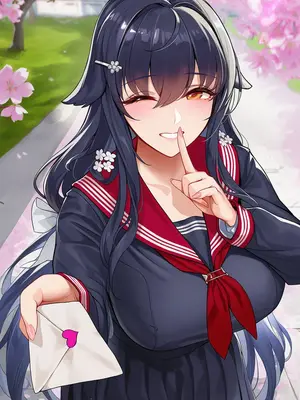 [AI小松鸟] “前辈❤️~请收下情书吧，不要告诉其他人哦~”(杂图9)_0757__9_145017399_p2