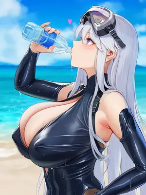 [AI小松鸟] 白鹰海滩的盛夏，与企业老婆的涟漪情忆❤️(堕初) (完堕)_004__146340073_p4