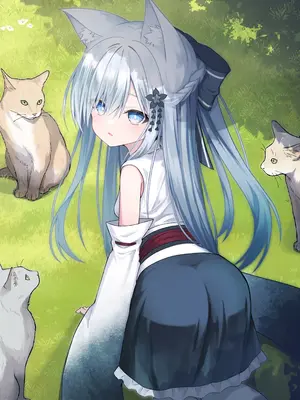 [Night White Lily (仁科かけり)] 俺は失恋し化け猫は再び現れる [中国翻訳] [DL版] [無修正]