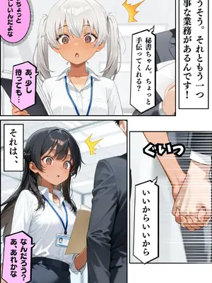 [ワーテルLab] 種付けオフィス〜若手黒ギャルOL達のま○こ使い放題な規則〜 [d_553537]_009