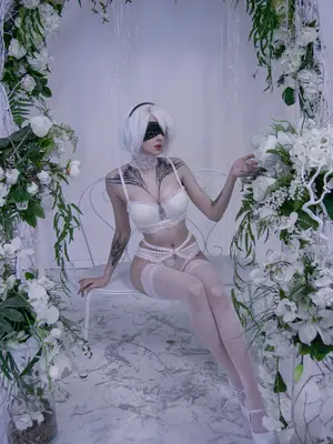Xenon - 2B White Lingerie (NieR Automata)_2B White Lingerie Xenon 10