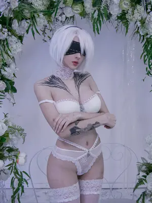 Xenon - 2B White Lingerie (NieR Automata)_2B White Lingerie Xenon 16