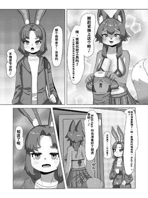 [日々草話 (アパッチ)] ふたなり狼ギャルはウサギ男の娘レイヤーとコラボ配信する！？(差不多行了AI翻译)_0005