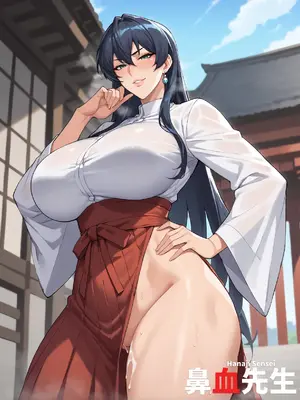 [hanajisensei] [EXCLUSIVE] Shrine Maiden Asagi (Patreon)