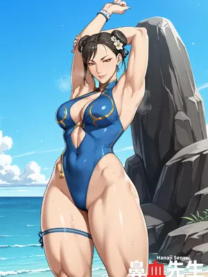 hanajisensei - [EXTRA] Chun-li (Summer)&nbsp;&nbsp;(Patreon)_009