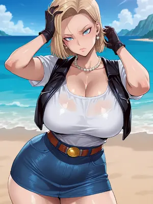[White Lime] Android 18 x Oolong_003