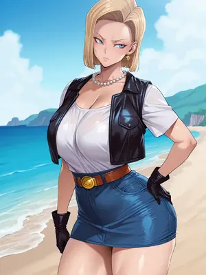 [White Lime] Android 18 x Oolong_004