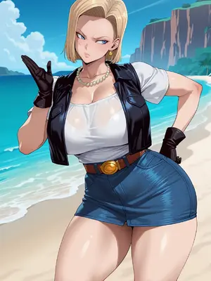 [White Lime] Android 18 x Oolong_006