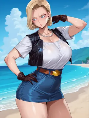 [White Lime] Android 18 x Oolong_005