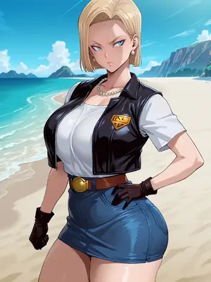 [White Lime] Android 18 x Oolong_008