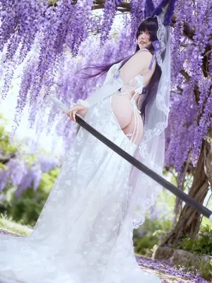 阿半今天很开心 - 碧蓝航线 武藏 誓约花嫁_0008