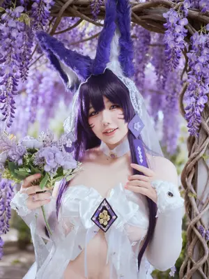 阿半今天很开心 - 碧蓝航线 武藏 誓约花嫁_0011