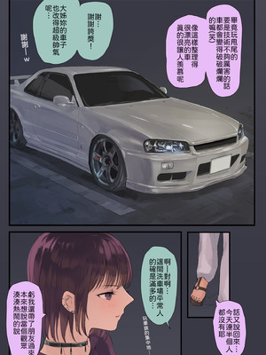 [ももひきガレージ] オタク、走り屋ギャル×2に童貞を食べられる [中譯]_07
