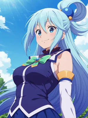 [azusaazusa105] この素晴らしい世界に祝福を! アクア(255P) ︱ KonoSuba – Aqua 255P [AI Generated]_001