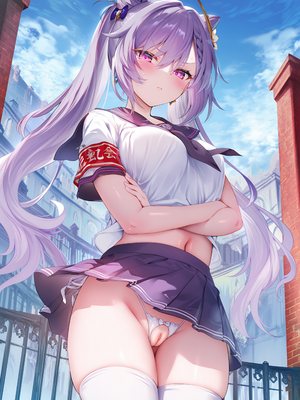 [Shinkualtt] 性乱学園風紀委員・刻晴 [AI Generated]