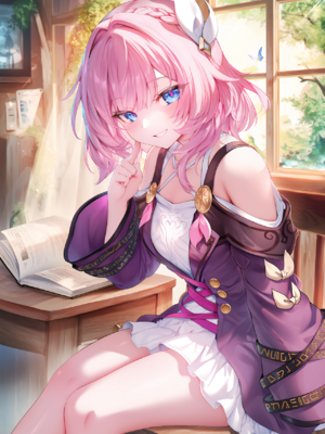 [Shinkualtt] 麦畑とキュレネ | 昔涟与麦田 [AI Generated]