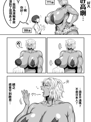 [クランキー屋 (くらんきー)] 無人島でデカ尻ムチムチアマゾネスさんと汗だくSEX [中文翻譯]_0005