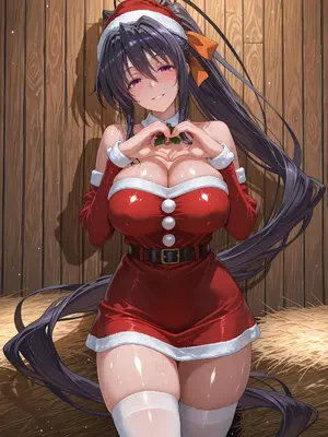 (Oki Senpai)&nbsp;&nbsp;姫島朱乃 Akeno Himejima Christmas_001_Akeno_1