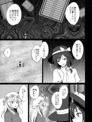 (例大祭23) [ムゲンダイ (フメイ)] 秘封倶楽部にしかできないこと 禁忌を破らないと出られない空間編 (東方Project)_0009