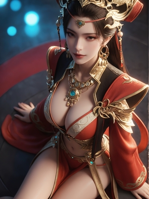 [AI绘画] 姆妈 妩媚淑女V字比基尼花式_008