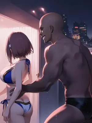 [Mikitoon_studio] Violated Hitoyo-chan ︱ Night Pool (BonniePony FarmBaffu) [AI Generated]_007__1_007