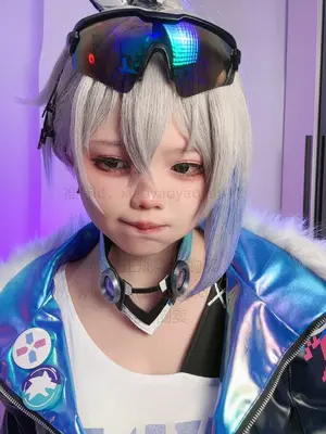 小瑶幺幺 (xiaoyaoyaoyao12) cosplay Silver Wolf – HonkaiStar Rail_007