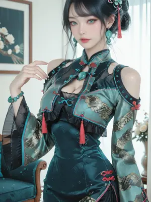 [Smilesheep] Cheongsam Dress [AI Generated]_003