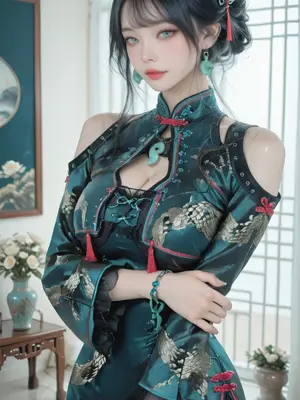 [Smilesheep] Cheongsam Dress [AI Generated]_008
