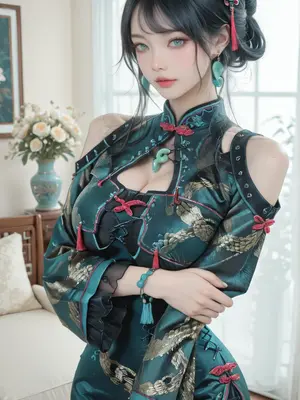 [Smilesheep] Cheongsam Dress [AI Generated]_009