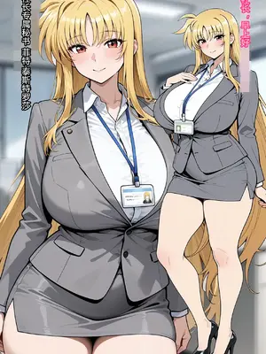 [ベビーリーフ工房]金髪爆乳秘書のセクハラ業務日誌【本編＋おまけ】 [AI Generated] [Chinese] [村长个人汉化]
