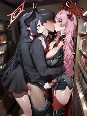 [SoraEros] Blue Archive Chiaki & Satsuki Random Set [218p] [AI Generated]_010