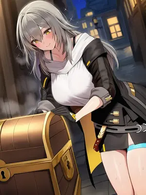 [曼波～曼波～] 宝箱怪爆炒小灰毛  [AI Generated]_002